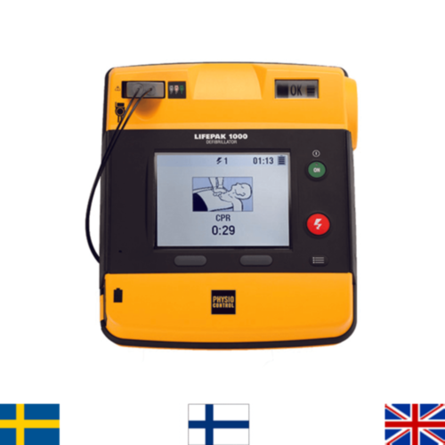 Physio-Control Lifepak 1000 Defibrillaattori (3-Kytk. EKG mahdollisuudella)