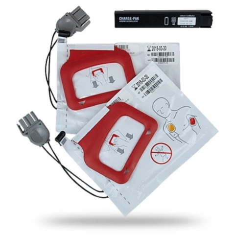 Physio-Control Charging Stick Quikpak Kahdet Elektrodit ja Laturi Aikuisille - 5252