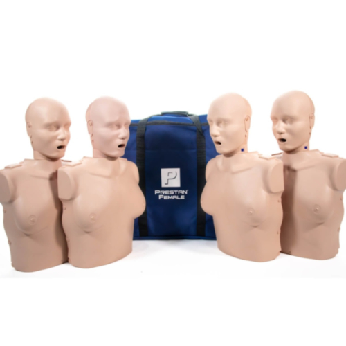 Prestan Professional Female CPR Manikin 4-Pack (Light) 